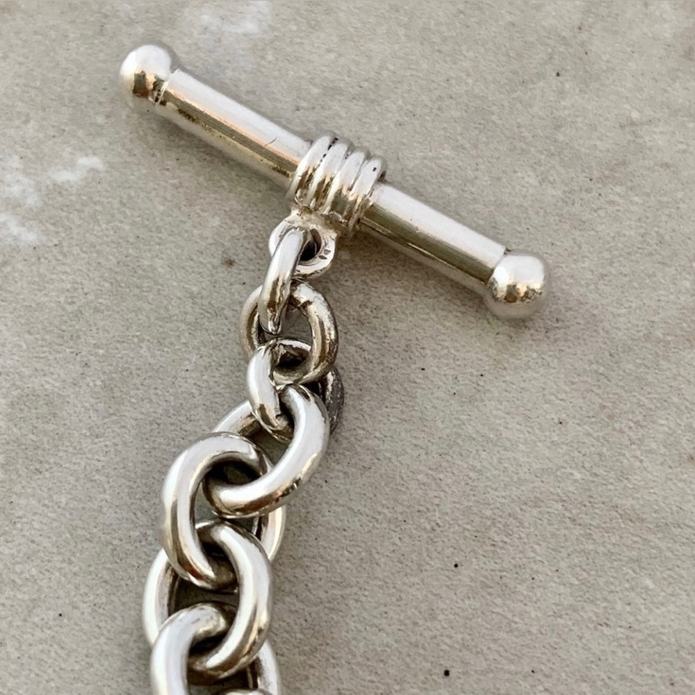 New Handcrafted Peruvian 950 Silver Necklace With… - image 6